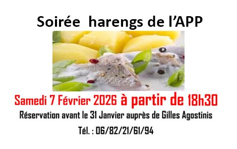 Soirée harengs de l'APP