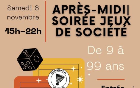 Jeux de société du Badminton club de Monswiller