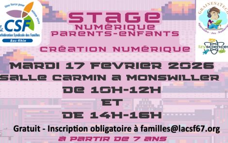 Stage numérique parents-enfants