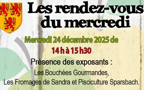 Présence des exposants le mercredi 24 décembre
