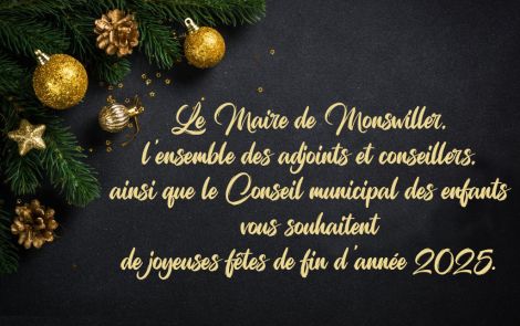 La municipalité vous souhaite de belles fêtes