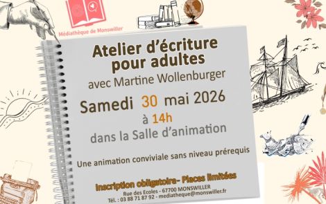 Atelier d'écriture adultes